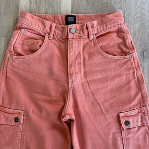 Urban Outfitters Women's Orange Baggy Cargo Pant